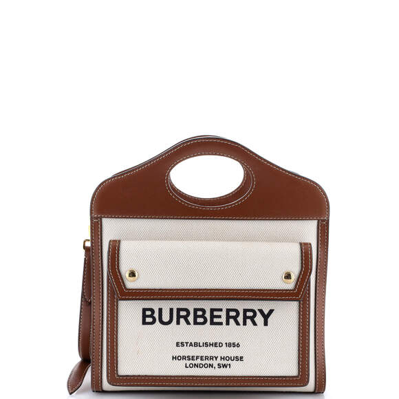Burberry Logo Pocket Tote Canvas With #197620B79B